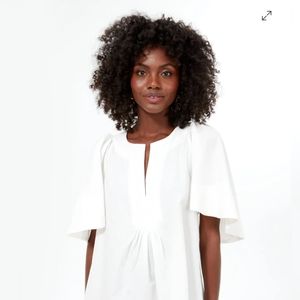 Tuckernuck Pomander Place Finley Top Shirt Blouse White Small